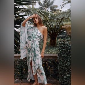 Tropical Significant Other One Shoulder Dress